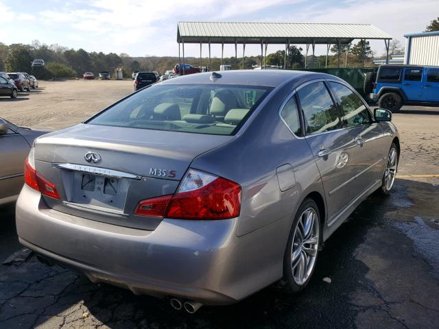 JN1CY0AP2AM911333 - 2010 INFINITI M35 BASE GRAY photo 4