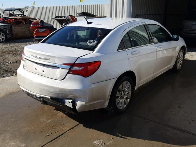 1C3CCBAG3DN599808 - 2013 CHRYSLER 200 LX WHITE photo 4