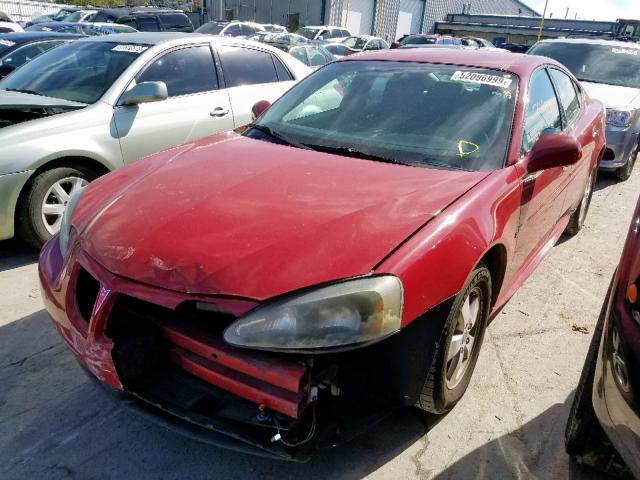 2G2WP552661240832 - 2006 PONTIAC GRAND PRIX Қызыл фото 2