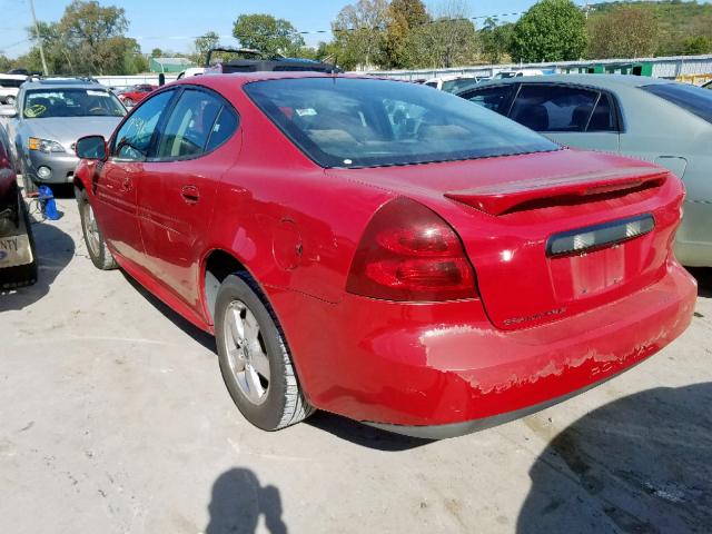 2G2WP552661240832 - 2006 PONTIAC GRAND PRIX Қызыл фото 3