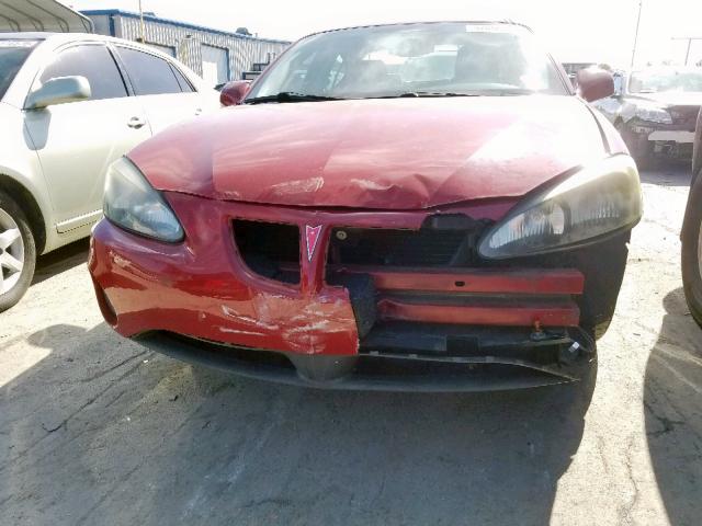 2G2WP552661240832 - 2006 PONTIAC GRAND PRIX Қызыл фото 9