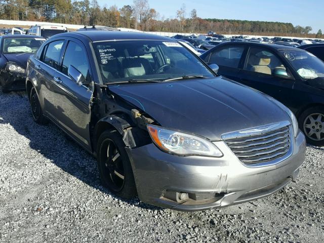 1C3CCBCG0DN746969 - 2013 CHRYSLER 200 LIMITE GRAY photo 1