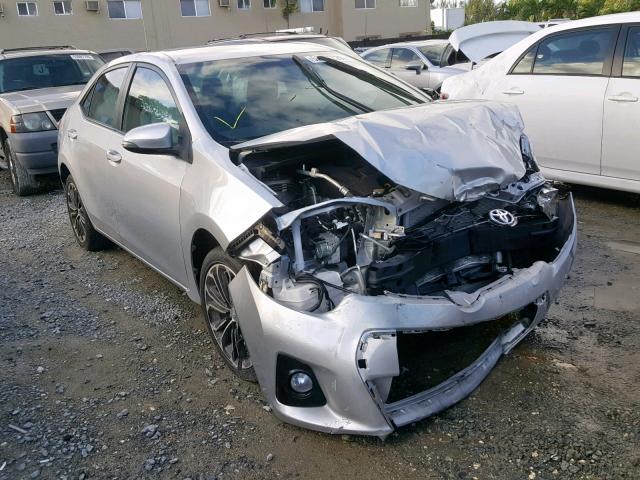 5YFBURHEXGP470084 - 2016 TOYOTA COROLLA L SILVER photo 1