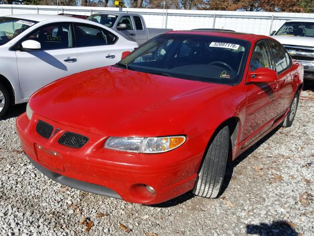 1G2WP52K93F136702 - 2003 PONTIAC GRAND PRIX RED photo 2