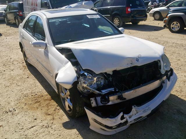 WDBRF40J55A666244 - 2005 MERCEDES-BENZ C 230K SPO WHITE photo 1