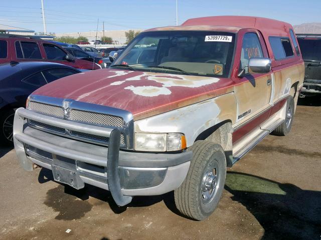 1B7JF26Z4RS580682 - 1994 DODGE RAM 2500 MAROON photo 2