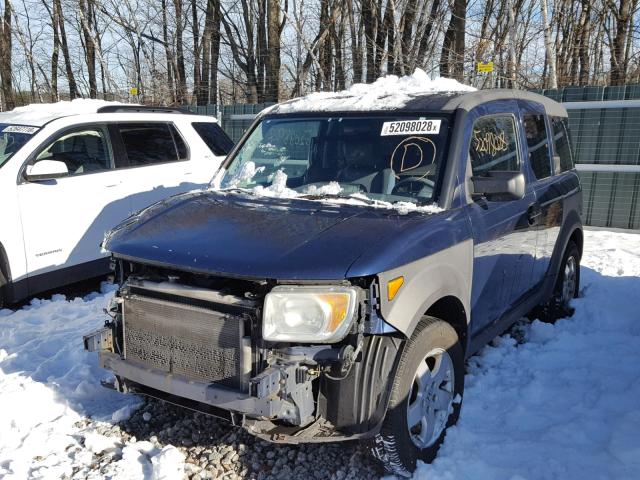 5J6YH28593L009901 - 2003 HONDA ELEMENT EX BLUE photo 2