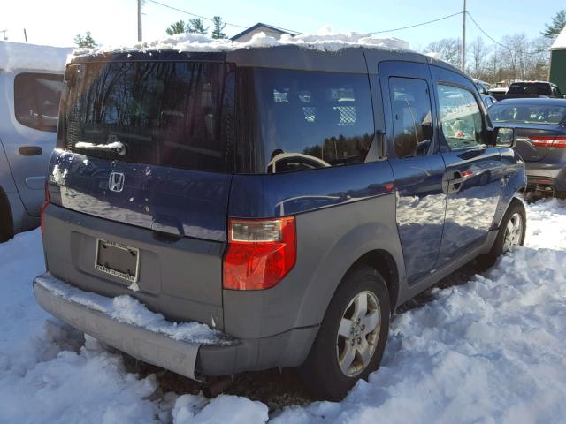 5J6YH28593L009901 - 2003 HONDA ELEMENT EX BLUE photo 4