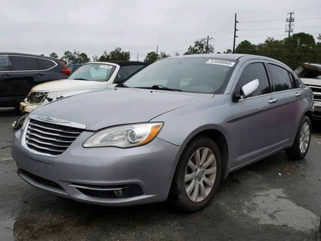 1C3CCBCG4DN528114 - 2013 CHRYSLER 200 LIMITE GRAY photo 2