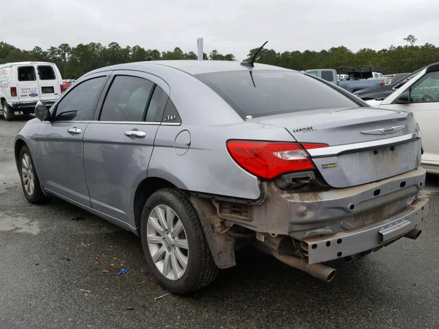 1C3CCBCG4DN528114 - 2013 CHRYSLER 200 LIMITE GRAY photo 3