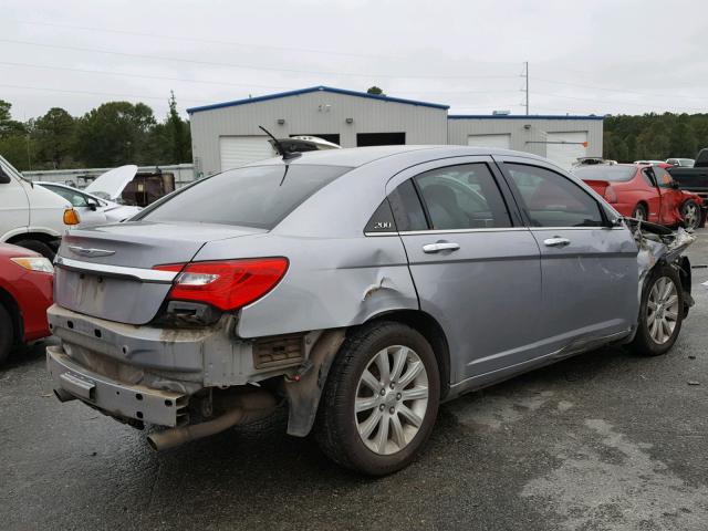 1C3CCBCG4DN528114 - 2013 CHRYSLER 200 LIMITE GRAY photo 4