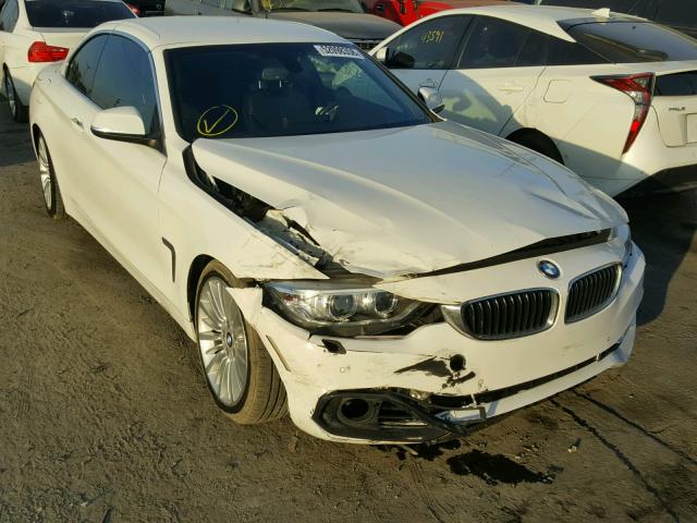 WBA3T3C52EP737600 - 2014 BMW 435 I WHITE photo 1