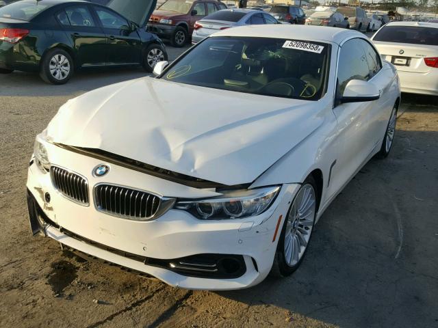 WBA3T3C52EP737600 - 2014 BMW 435 I WHITE photo 2