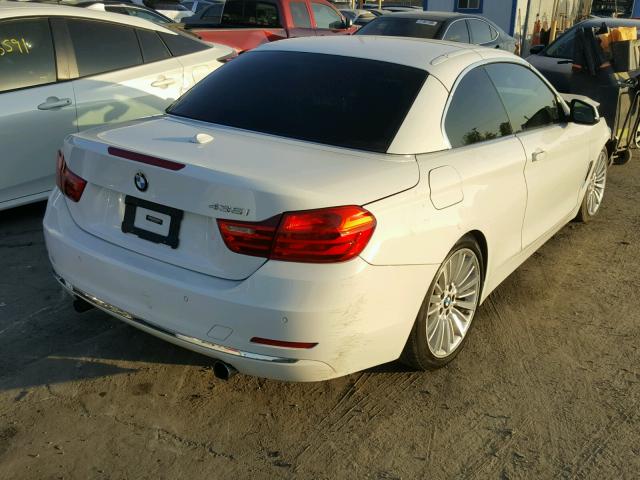 WBA3T3C52EP737600 - 2014 BMW 435 I WHITE photo 4