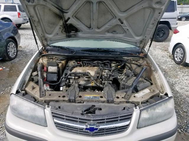 2G1WF52E839268408 - 2003 CHEVROLET IMPALA TAN photo 7