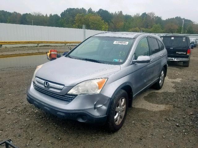 JHLRE48798C059692 - 2008 HONDA CR-V EXL SILVER photo 2