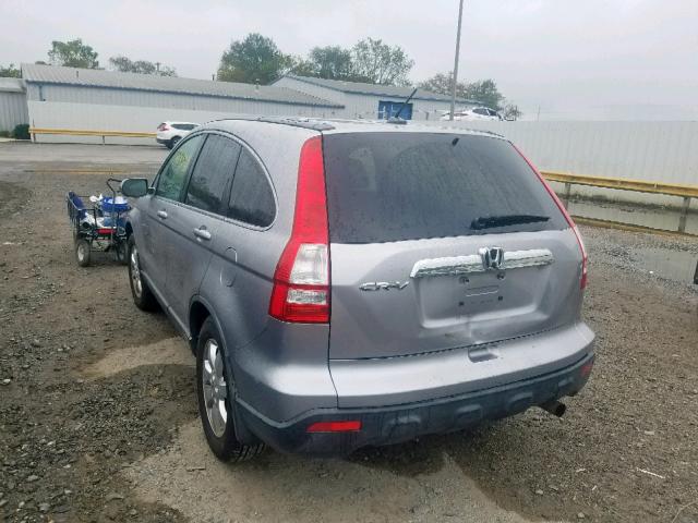 JHLRE48798C059692 - 2008 HONDA CR-V EXL SILVER photo 3