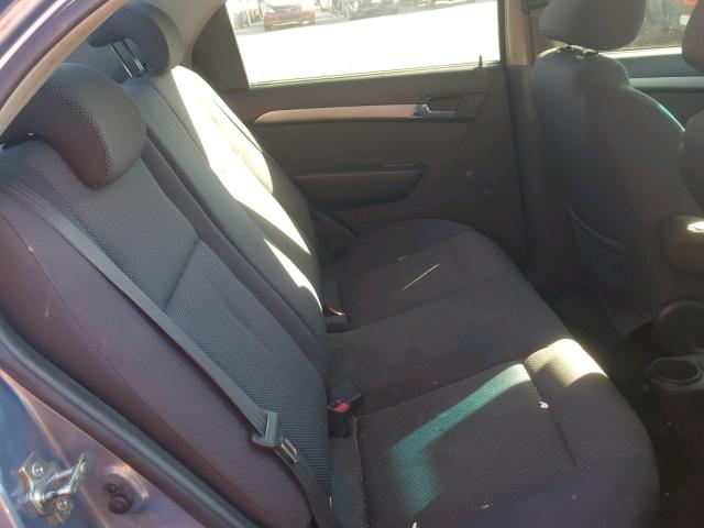 KL1TD56617B187491 - 2007 CHEVROLET AVEO BASE Mavi foto 6