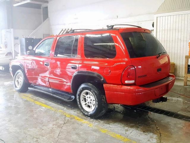 1B4HR28Y4XF701773 - 1999 DODGE DURANGO RED photo 3