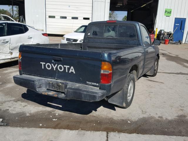 4TANL42NXTZ218861 - 1996 TOYOTA TACOMA GREEN photo 4