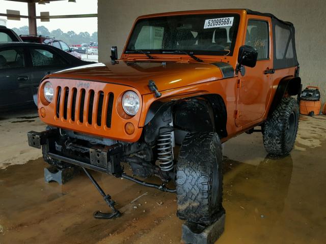 1J4AA2D19BL521259 - 2011 JEEP WRANGLER S ORANGE photo 2