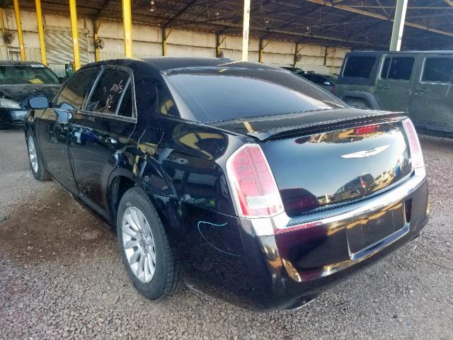 2C3CCAAGXDH586430 - 2013 CHRYSLER 300 BLACK photo 3