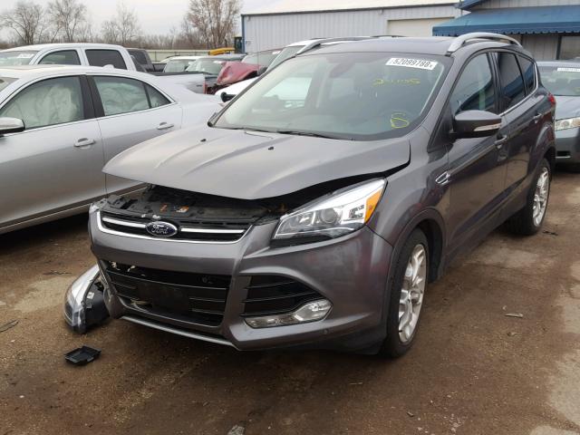 1FMCU0JX3EUB69891 - 2014 FORD ESCAPE TIT GRAY photo 2