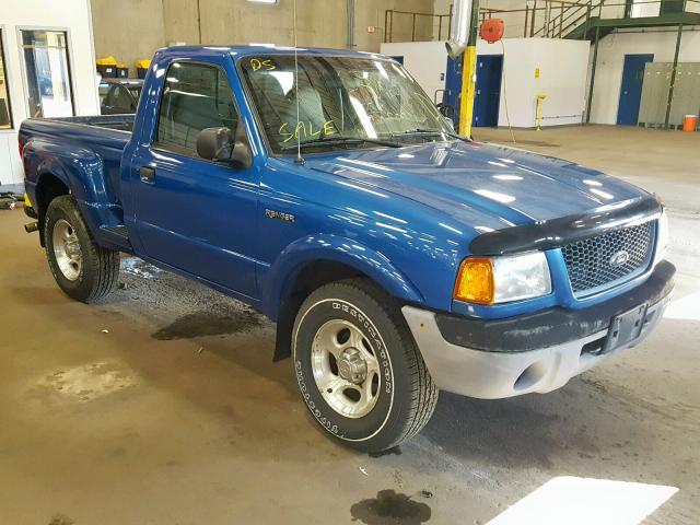 1FTYR11UX1PA61106 - 2001 FORD RANGER BLUE photo 1