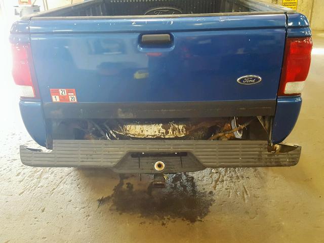 1FTYR11UX1PA61106 - 2001 FORD RANGER BLUE photo 9