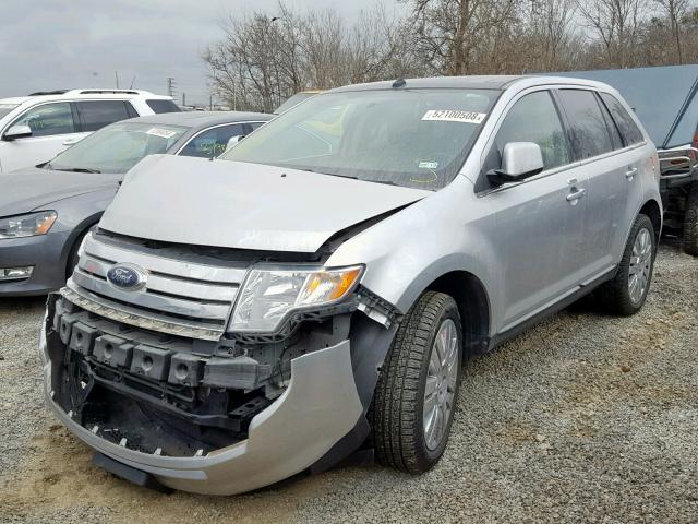 2FMDK3KC4ABA78748 - 2010 FORD EDGE LIMIT SILVER photo 2