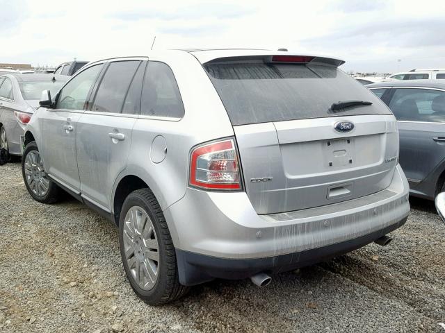 2FMDK3KC4ABA78748 - 2010 FORD EDGE LIMIT SILVER photo 3