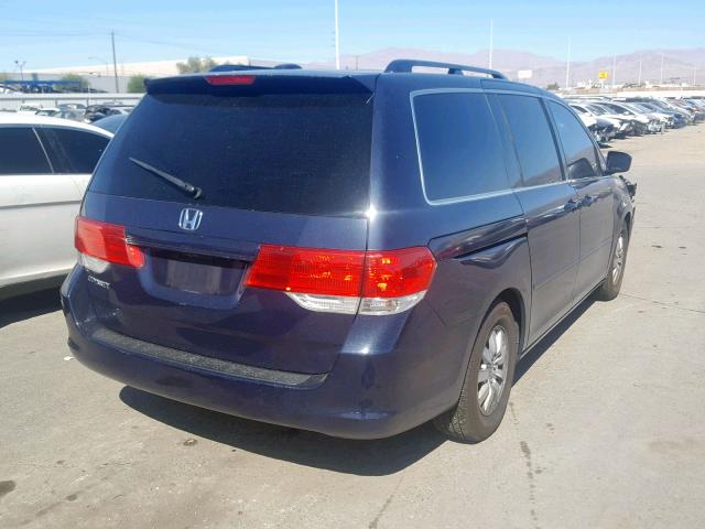 5FNRL38749B006156 - 2009 HONDA ODYSSEY EX BLUE photo 4