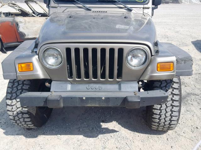 1J4FA39S66P742698 - 2006 JEEP WRANGLER X BROWN photo 9