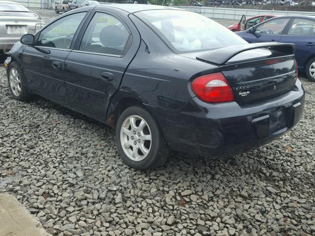 1B3ES56C84D641833 - 2004 DODGE NEON SXT BLACK photo 3