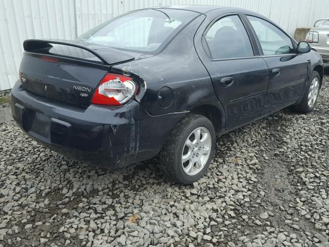 1B3ES56C84D641833 - 2004 DODGE NEON SXT BLACK photo 4