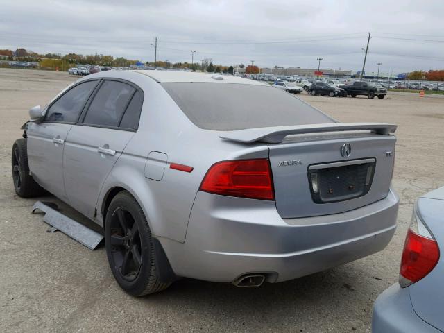 19UUA66264A001701 - 2004 ACURA TL SILVER photo 3