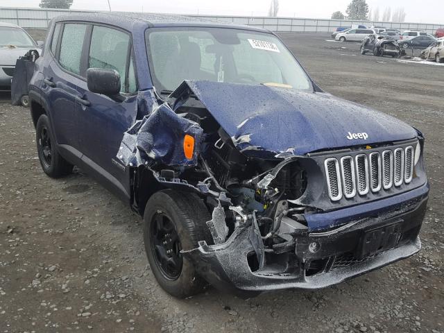 ZACCJBAH4HPG15490 - 2017 JEEP RENEGADE S 蓝色 照片 1