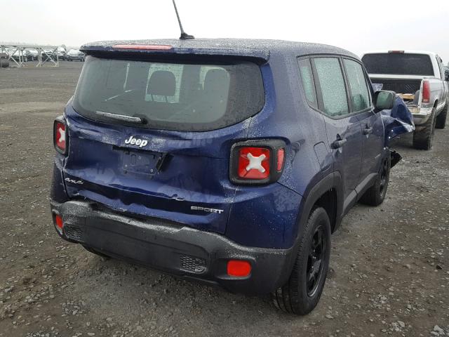 ZACCJBAH4HPG15490 - 2017 JEEP RENEGADE S BLUE photo 4