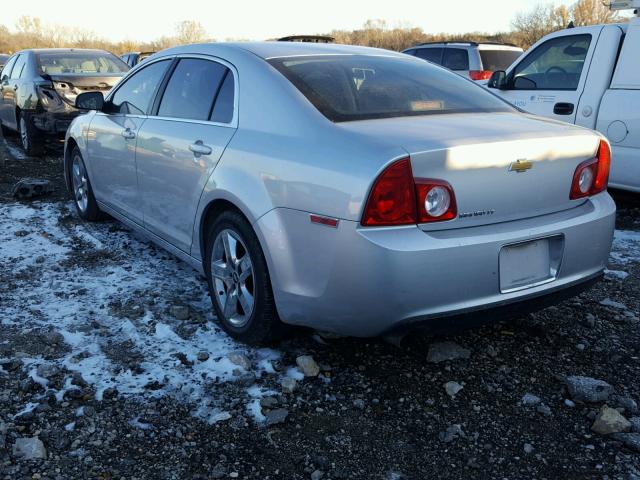 1G1ZC5EB8AF290503 - 2010 CHEVROLET MALIBU 1LT SILVER photo 3