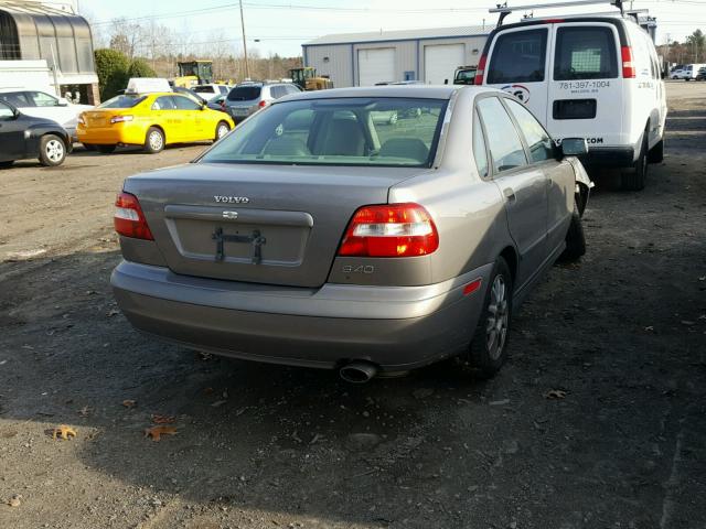 YV1VS27544F087220 - 2004 VOLVO S40 1.9T GRAY photo 4