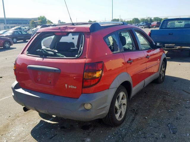 5Y2SL62843Z432211 - 2003 PONTIAC VIBE RED photo 4