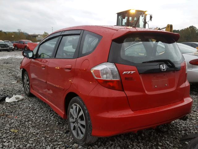 JHMGE8H55DC064732 - 2013 HONDA FIT SPORT RED photo 3