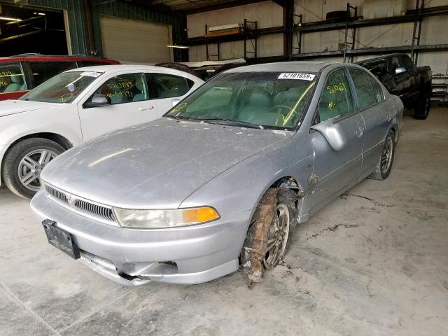 4A3AA56H41E153817 - 2001 MITSUBISHI GALANT LS SILVER photo 2