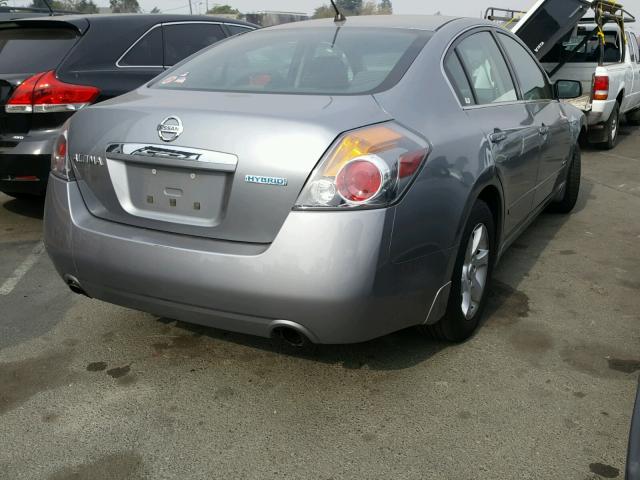 1N4CL21E49C166419 - 2009 NISSAN ALTIMA HYB GRAY photo 4