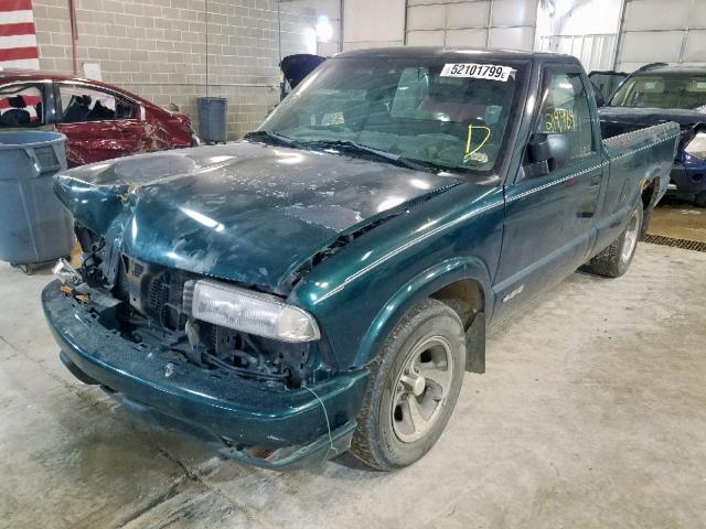 1GCCS1449WK245726 - 1998 CHEVROLET S TRUCK S1 GREEN photo 2