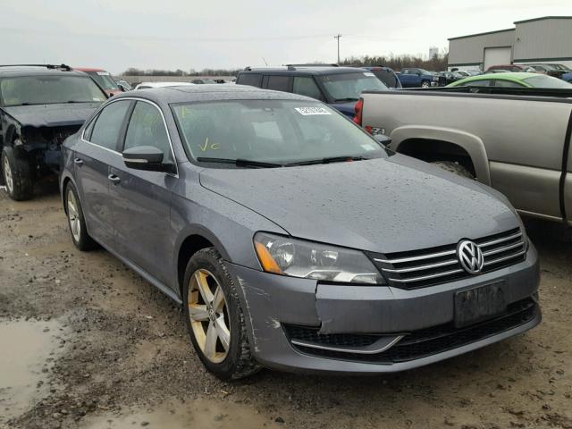 1VWBP7A3XDC101909 - 2013 VOLKSWAGEN PASSAT SE GRAY photo 1