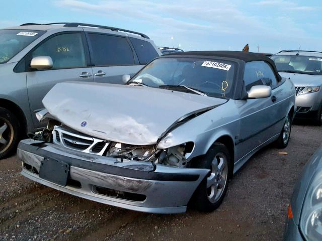 YS3DF75K517004324 - 2001 SAAB 9-3 SE SILVER photo 2