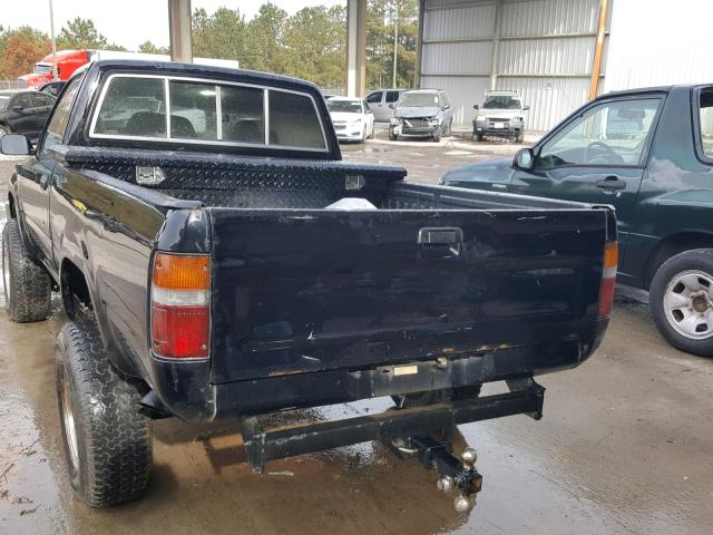 JT4RN01P3M0009849 - 1991 TOYOTA PICKUP 1/2 BLACK photo 3