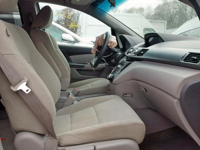 5FNRL5H46BB014797 - 2011 HONDA ODYSSEY EX BLUE photo 5