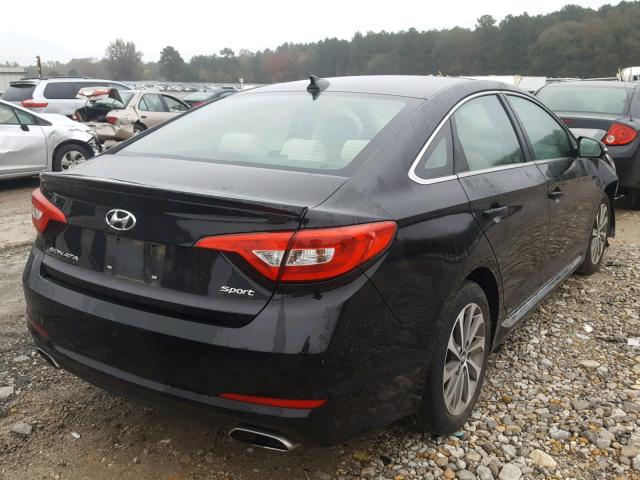 5NPE34AF5FH070449 - 2015 HYUNDAI SONATA SPO BLACK photo 4